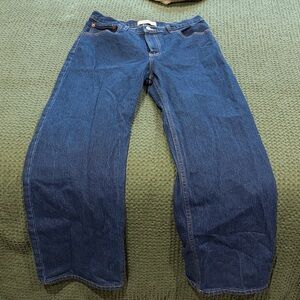 Abercrombie & Fitch Dark Blue High-Rise Jeans PETITE